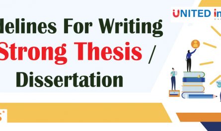 Guidelines For Writing a Strong Thesis Or Dissertation